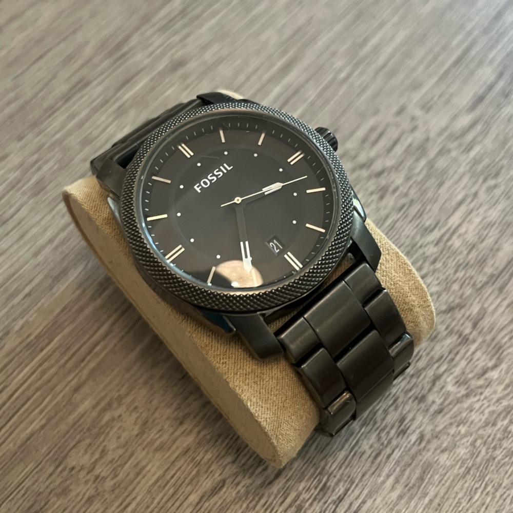 Fossil Men's Black Stainless Steel Bracelet Watch